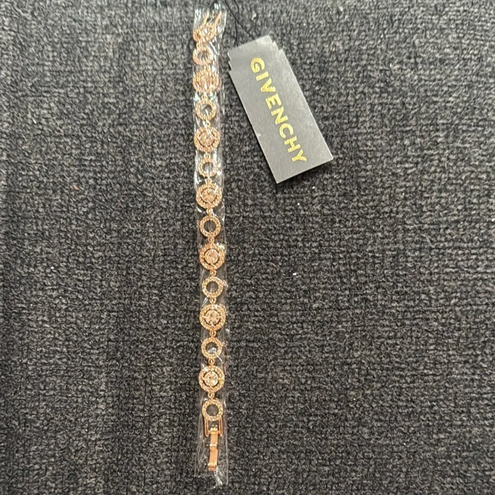Givenchy Crystal Rose Gold 7” Flex Bracelet (still in original packaging)(NWT) - Picture 3 of 7